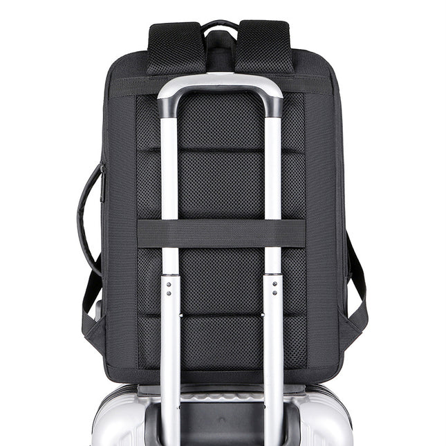 Buy Multi-functional Black Breathable Laptop Backpack Smart Carry