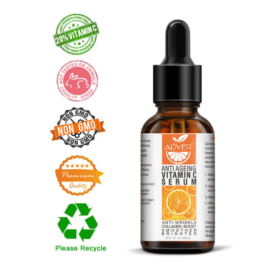 Organic Vitamin C Anti-Aging Facial Serum for Radiant Skin