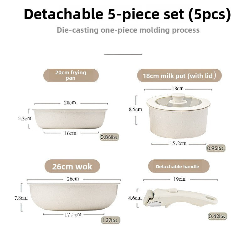 Nonstick Cookware Set for Easy Home Kitchen Cooking Use Kit