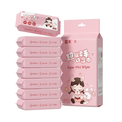 Mini Baby Wet Wipes Gentle Care for Travel Cleaning Use US