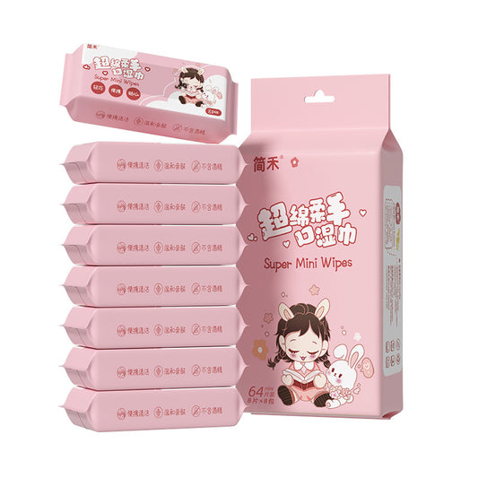 Mini Baby Wet Wipes Gentle Care for Travel Cleaning Use US