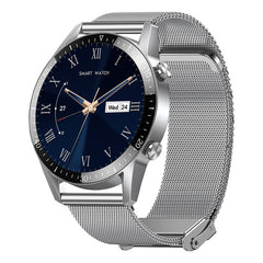 Silver Milanese steel strap