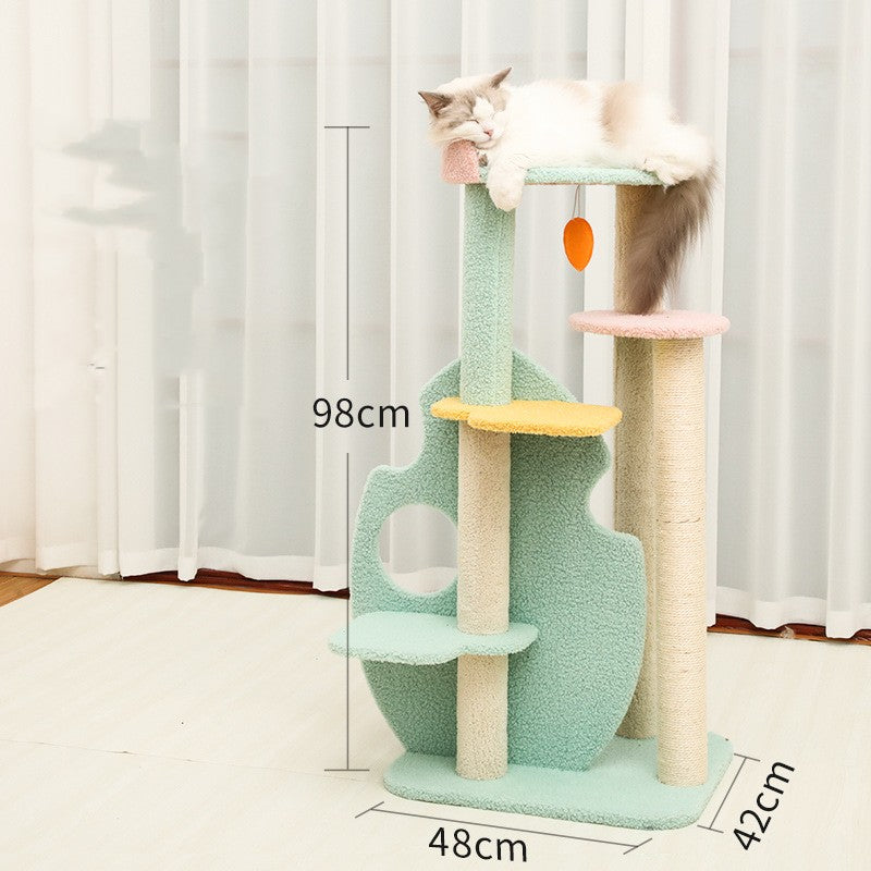 Cat Life Supplies Large Scratching Post and Toys for Cats