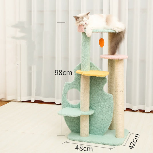 Cat Life Supplies Large Scratching Post and Toys for Cats