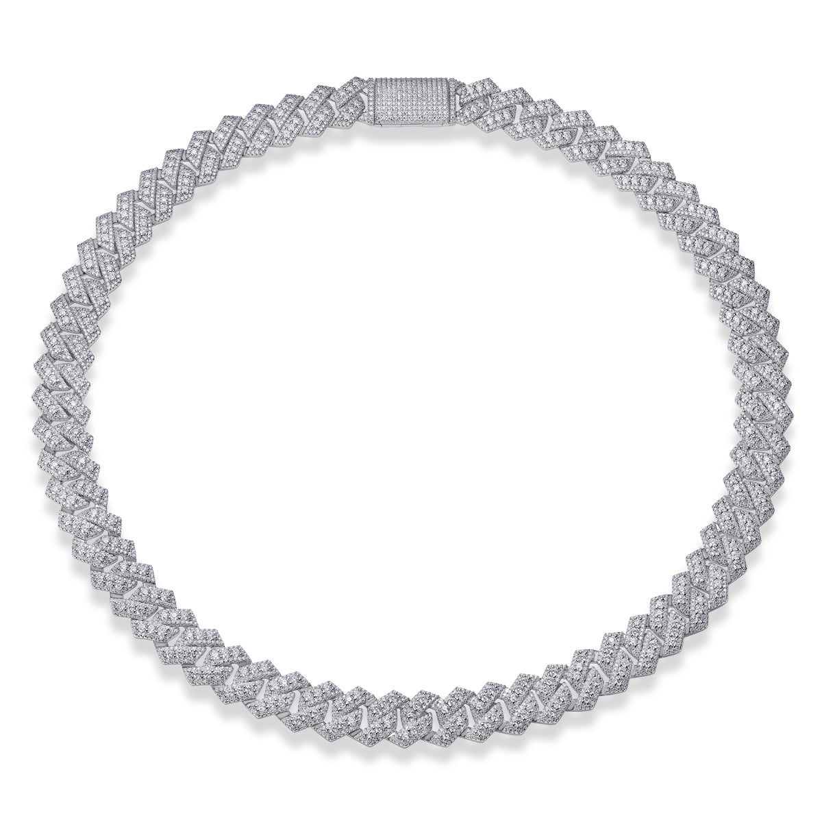 Jinba Legend S925 Silver Moissanite Necklace Trendy Set