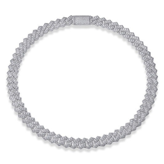 Jinba Legend S925 Silver Moissanite Necklace Trendy Set