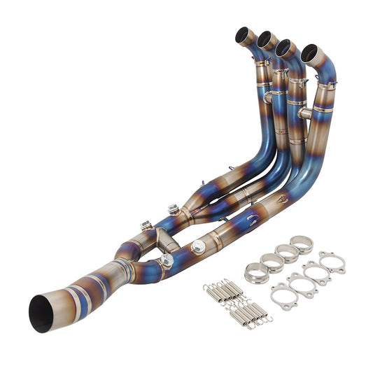 S1000RR Titanium Front Exhaust Pipe Modified Upgrade Now.