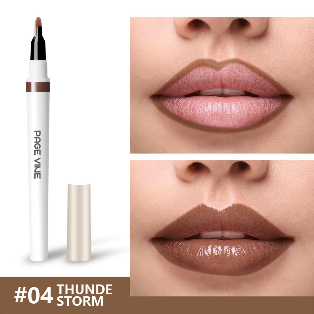 Lip Liner and Gloss Dual Set for Smooth, Long-Lasting Color