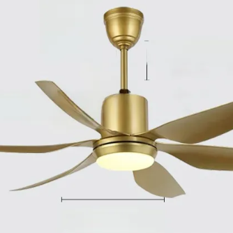 DC Ceiling Fan Light And Variable Frequency Quiet Airflow