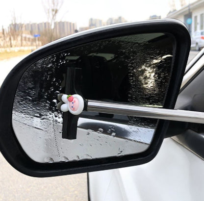 Car Rearview Mirror Wiper Rain Cleaning Tool Portable.