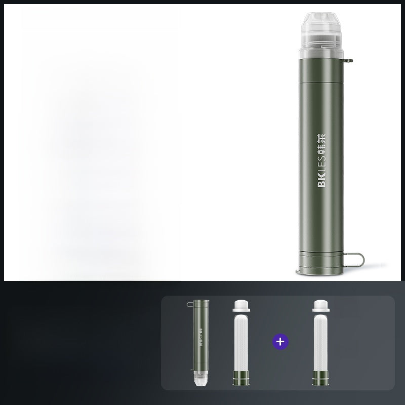 Portable Outdoor Water Purifier with Direct Drink Filter