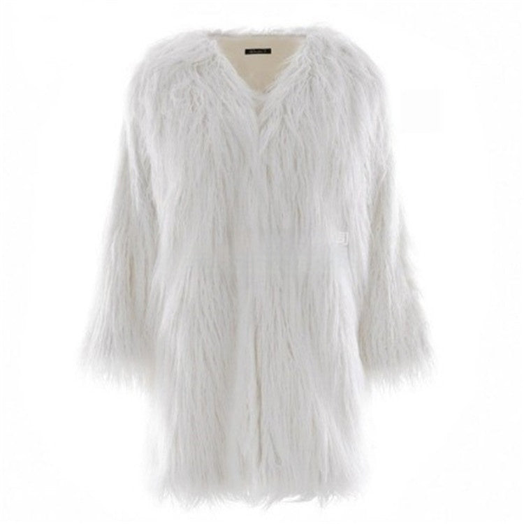 New Haining Fur Coat Mid-length Style for Winter Fashion
