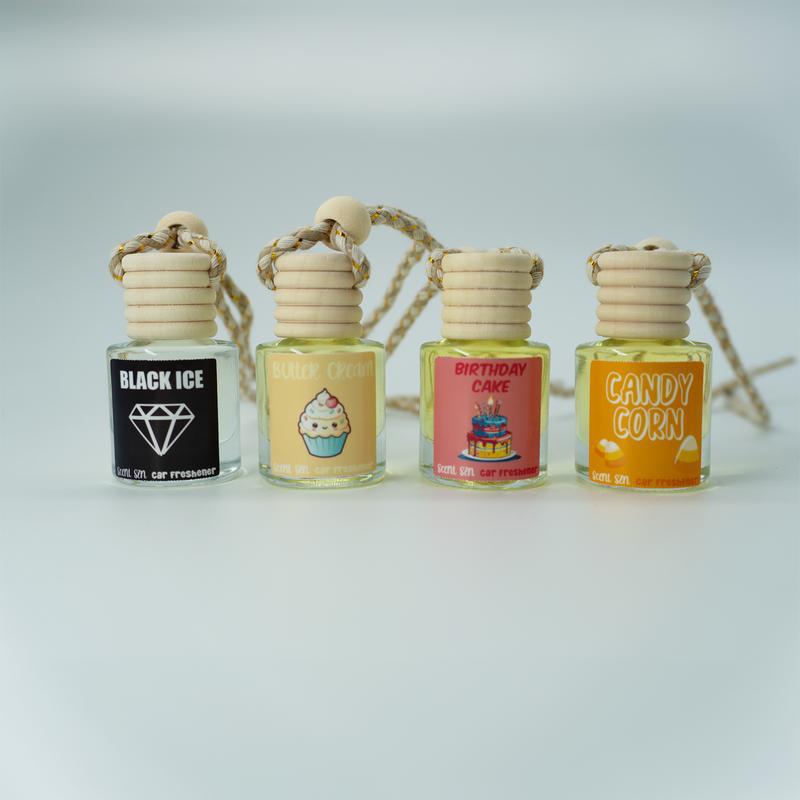 Car-mounted perfume glass bottle