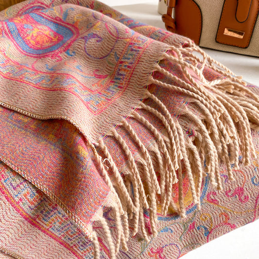 New Cashmere-look Scarf With Cashew Pattern for Women