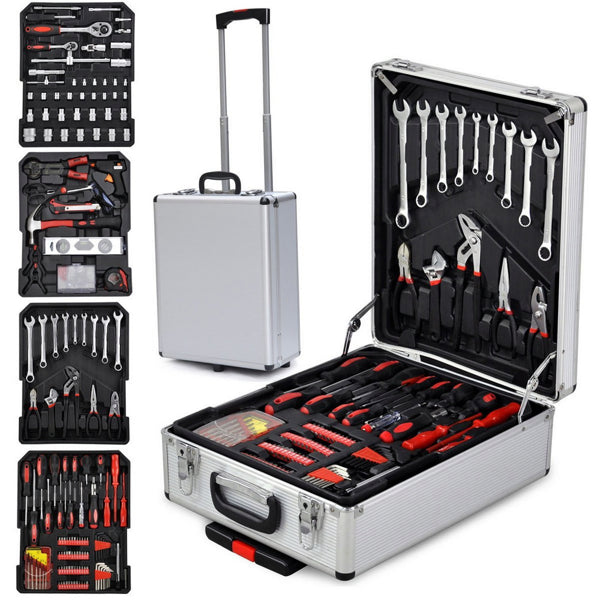 Buy 799pcs Aluminum Trolley Tool Set Silver with Case Best Deal