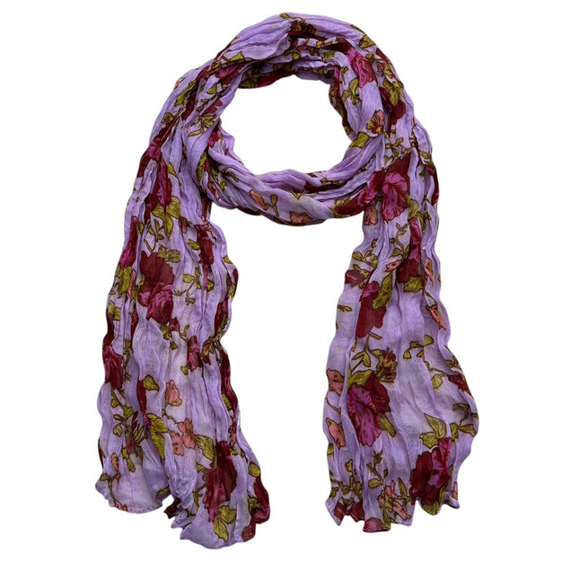 Buy 2pcs Magenta Crinkle Scarf – Printed Polyester Daily Wear
