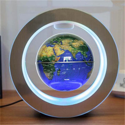 Buy Magnetic LED Globe – Floating Rotating Desk Light with LED Glow