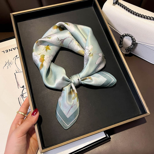 Buy Beige Silk Square Scarf for Women Versatile & Easy to Style