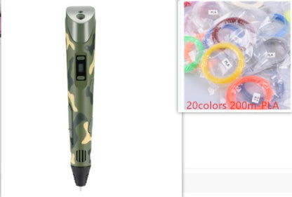3D Print Pen Two Generation Graffiti Painting Toy for Kids