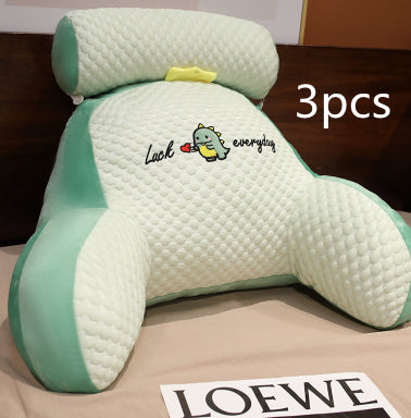 Sofa Fluffy Cushion Triangle Reading Backrest Pillow Comfort