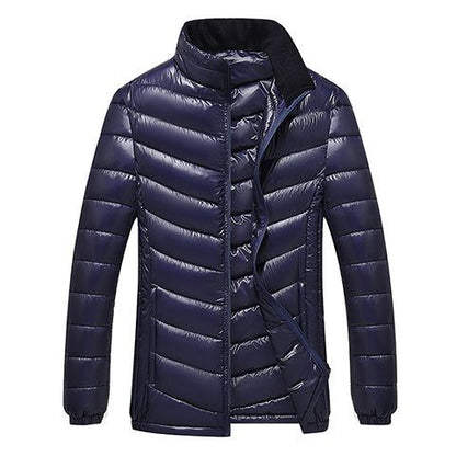 Men’s Plus-Size Mid-Length Down Jacket  Warm & Comfortable