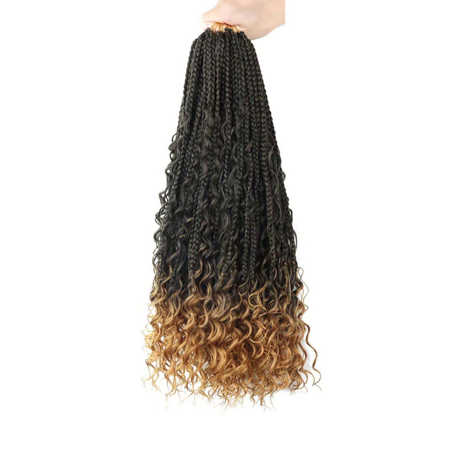 Chemical Fiber Hair Three-Strand African Braid Crochet Style