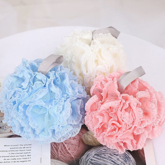 Lace Bath Ball Net Soft Bubble Scrubber for Daily Bath Use