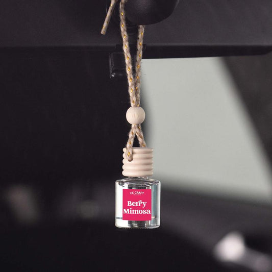 Car Mounted Perfume Glass Bottle for Fresh Daily Travel Uses