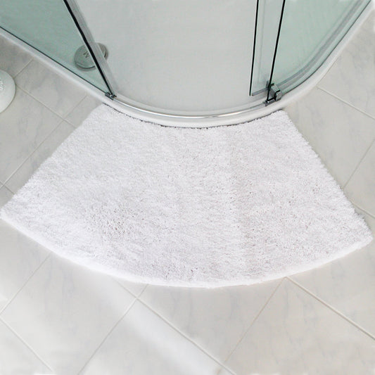 Non-Slip Fan-Shaped Bath Mat for Shower Room Door