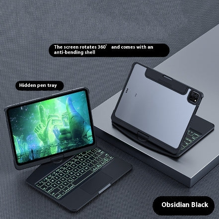 360 Swivel Keyboard Clear Case for iPad with Smart Trackpad