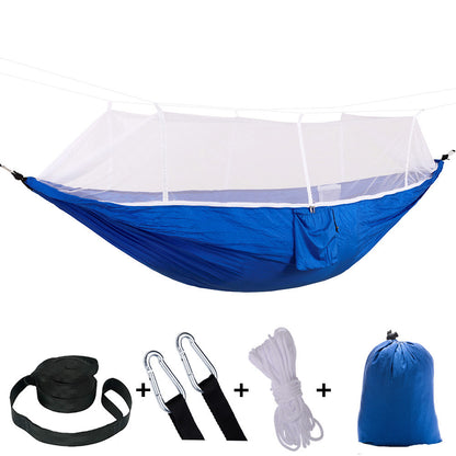 Mosquito Net Camping Hammock with Parachute Cloth