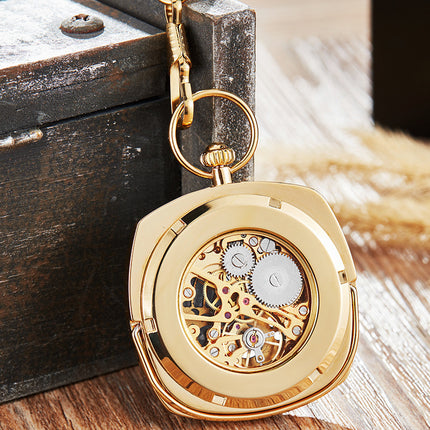 Buy Trendy Classic Retro Pocket Watch with Chain for Men