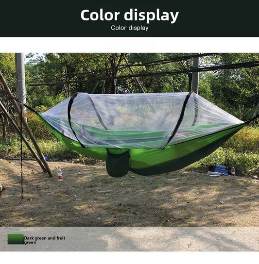 Automatic Quick Opening Mosquito Proof Camping Hammock