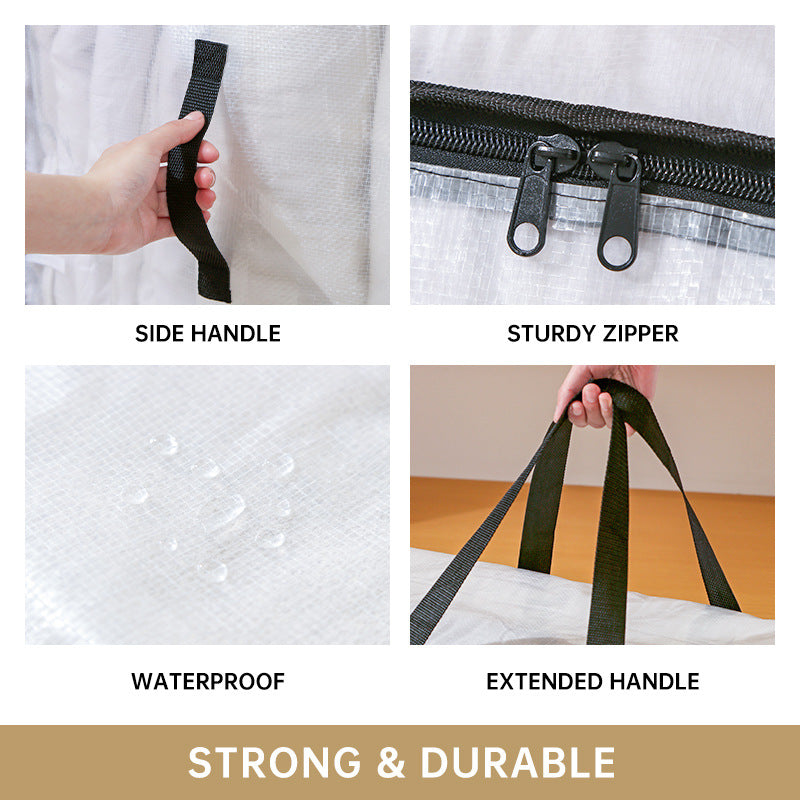 Transparent Storage Bags with Waterproof Protection