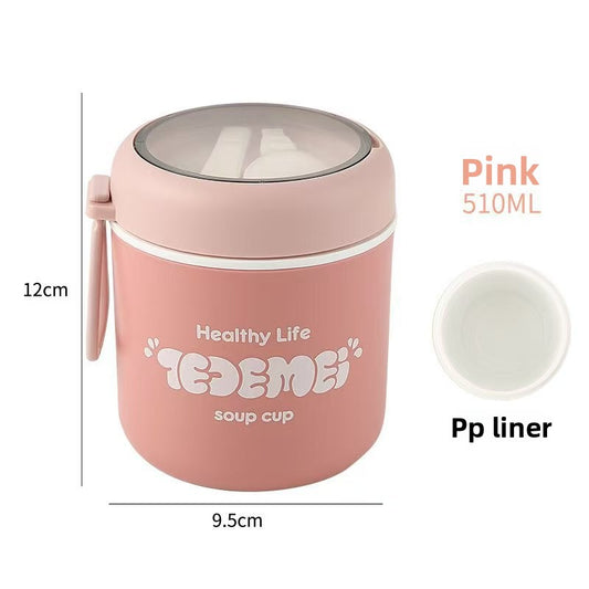 Double Layer Insulated Soup Cup for Hot Food Storage