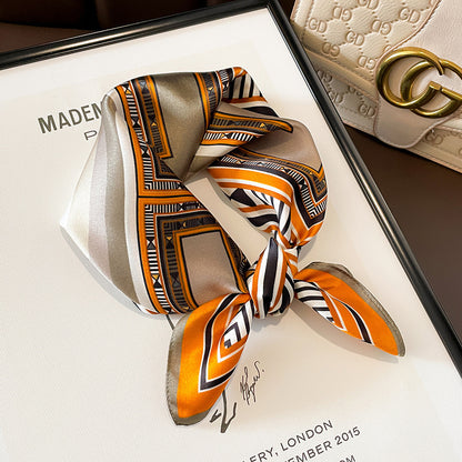 Buy Beige Silk Square Scarf for Women Versatile & Easy to Style