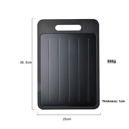 Dual-Sided Aluminum Cutting Board with Knife Sharpener