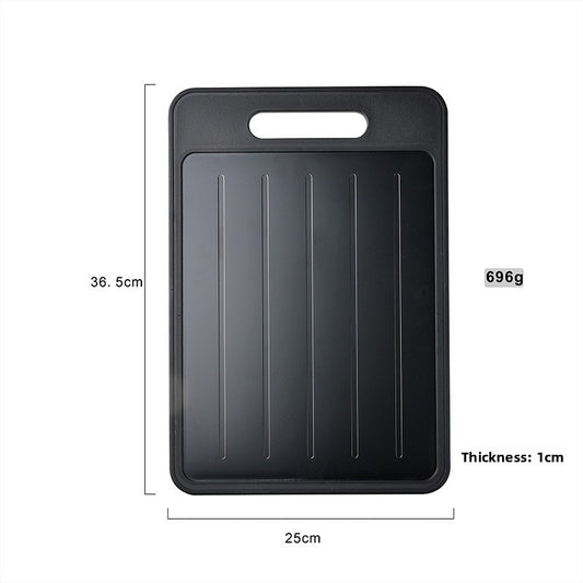 Dual-Sided Aluminum Cutting Board with Knife Sharpener