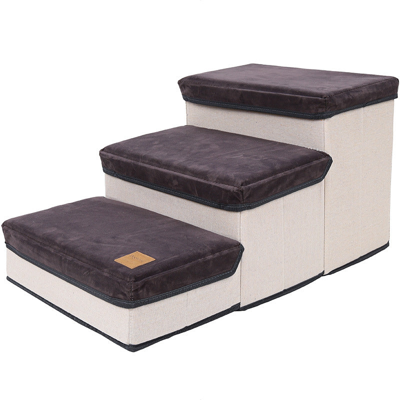 Foldable Storage Pet Dog Stairs for Small and Large Pets