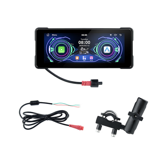 Motorcycle Wireless CarPlay Navigation with Dual Camera