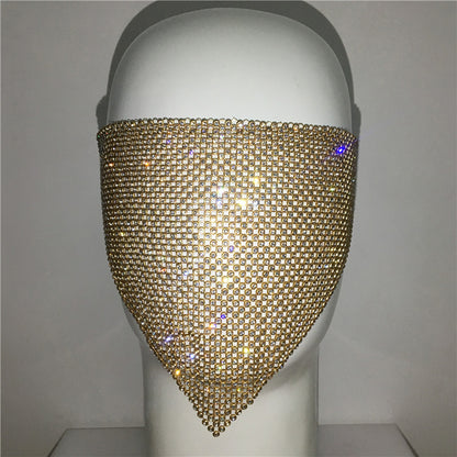 Buy Personality Trend Accessories Rhinestone Mask – Stylish Look