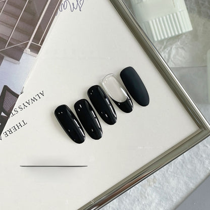 Pure Black and White Nail Polish for Elegant Nail Styling