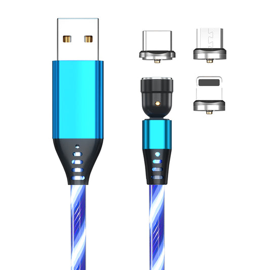 Buy 540° Rotating Luminous Magnetic Fast Charge Cable for Mobile