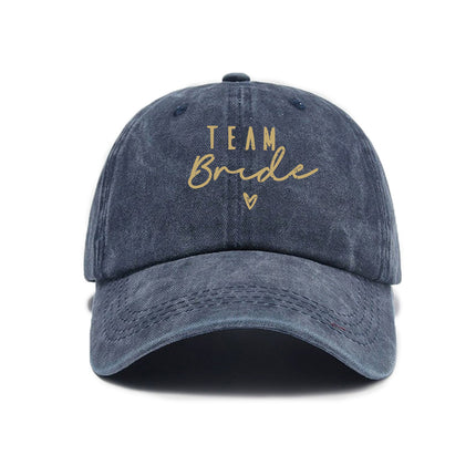 Buy Retro Distressed Baseball Cap – Letter Print Casual Sun Hat