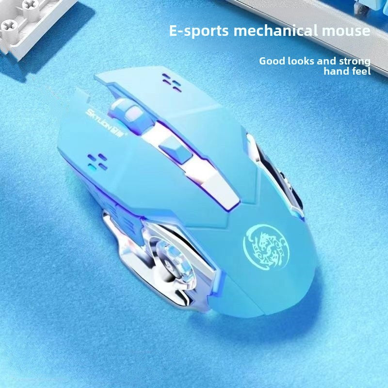 Ergonomic Rechargeable Silent Wireless Mouse for Office Work