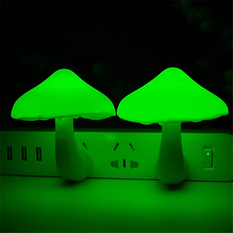 Buy LED Night Light Mushroom Lamp – Wall Socket Warm White Light