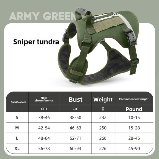 Tactical Reflective Dog Harness for Dogs Daily Walking Fit