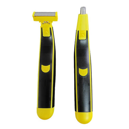 USB Rechargeable Electric Shaver and Nose Hair Trimmer Kit
