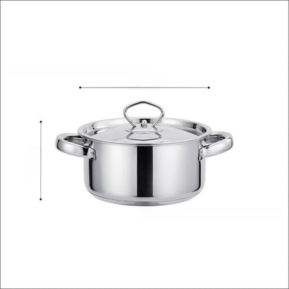 Stainless Steel Cookware Set 15-Piece Kitchen Pots & Pans