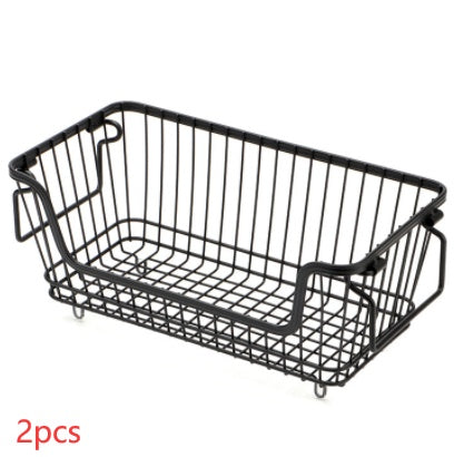 Wrought Iron Storage Basket – Stylish Creative Home Organizer